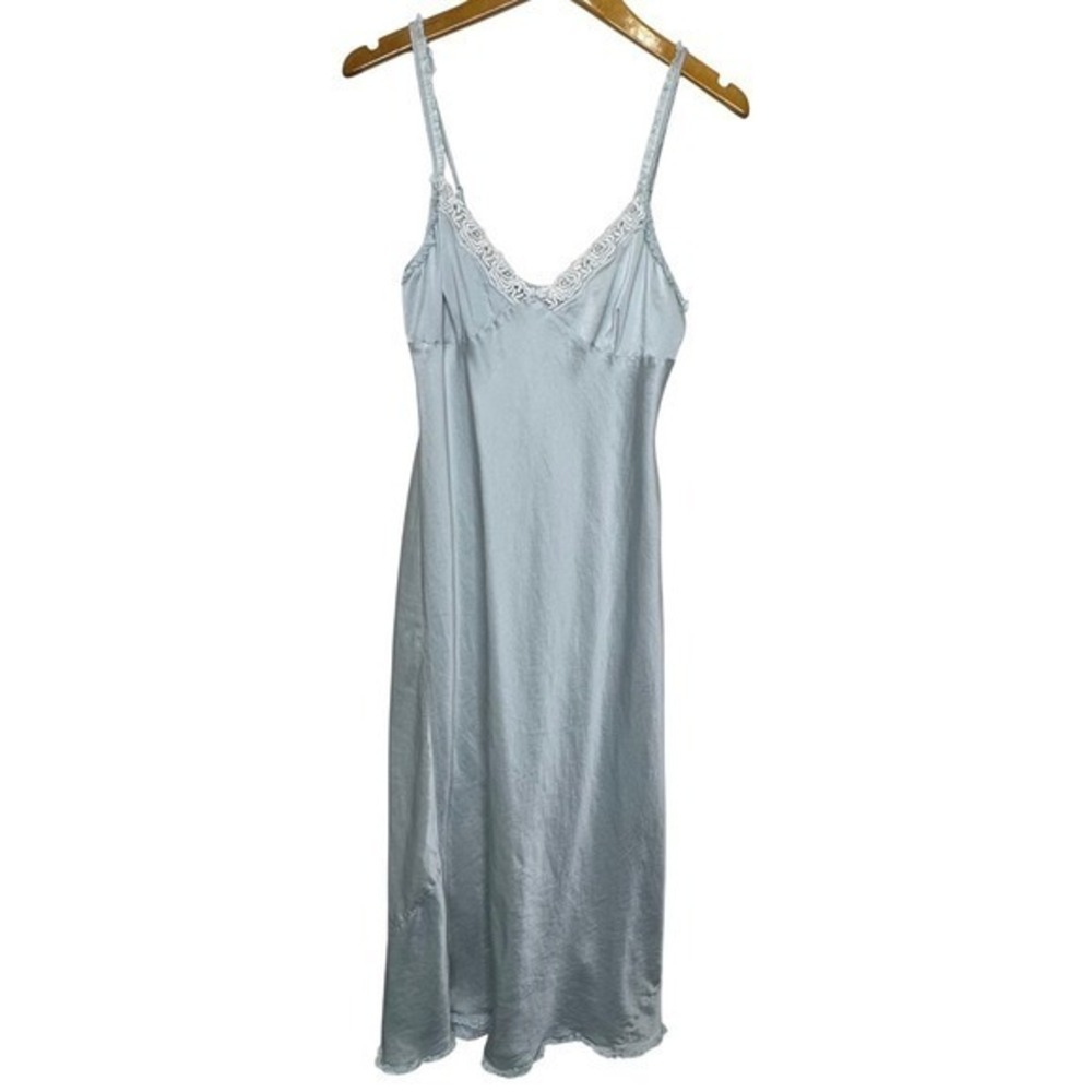 NK Imode‎ Silk Slip Dress Blue Medium